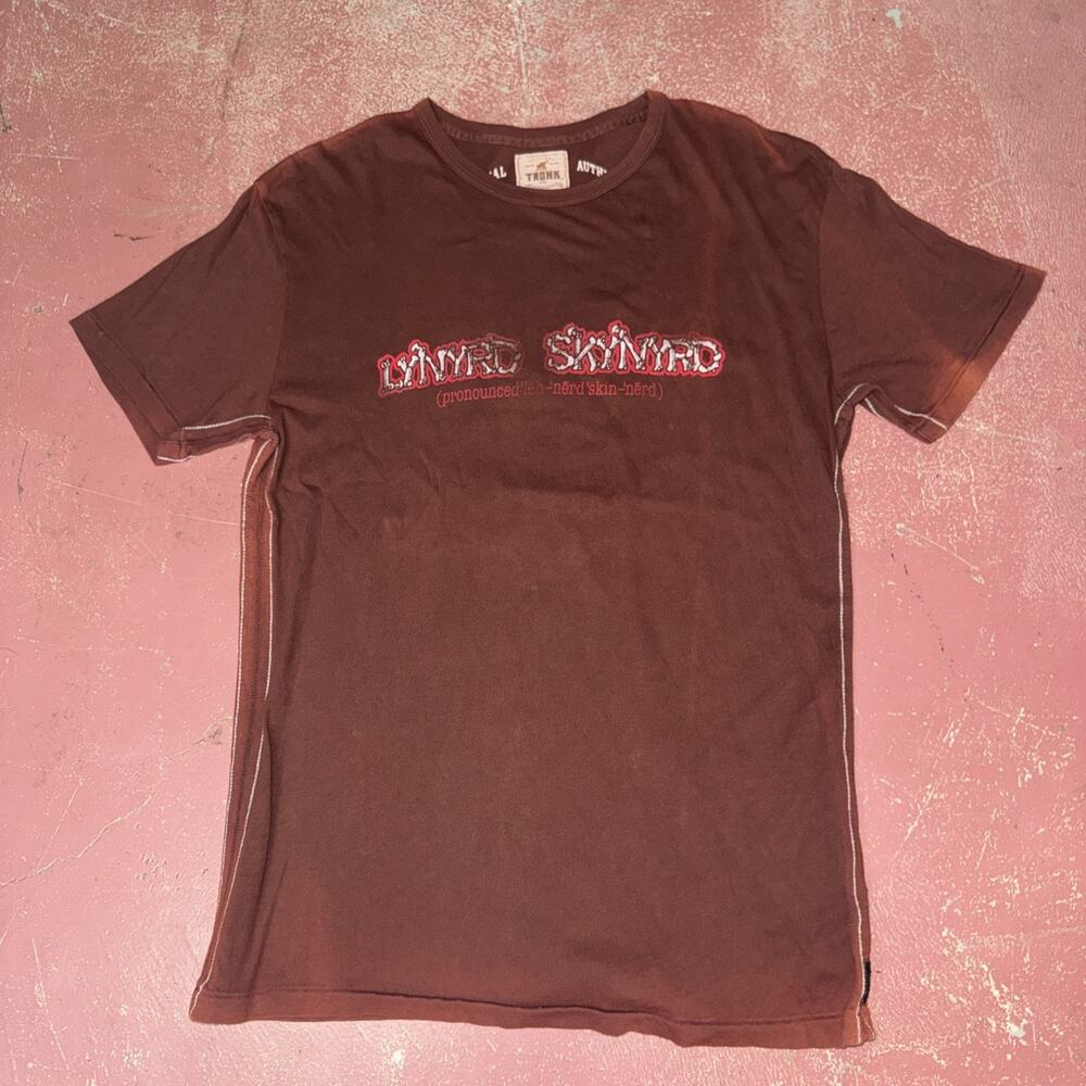 Nos Vintage Y2K Trunk Ltd Lynyrd Skynyrd Tour T Shirt L Rock Punk Graphic Faxed